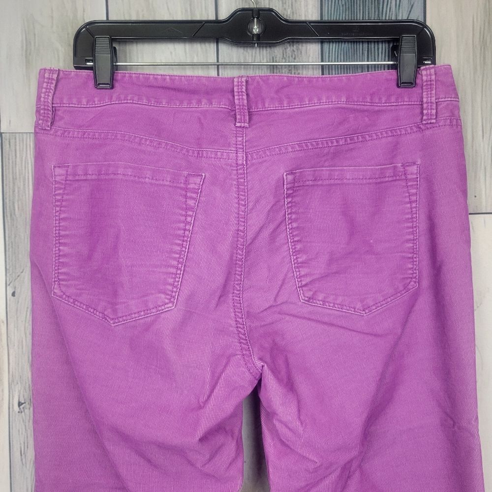 Ann Taylor Loft Purple Corduroy Pants Modern Straight Size 28/6 - Picture 6 of 7